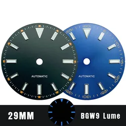 29 mm Blue Luminous Sterile Dial Milgauss Sun Brushed Ultra Blue Luminous Watch Tool for DG2813 ETA2824 Miyota8215 Movement