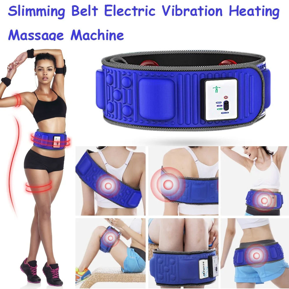 Body Electric Vibrating Massager 5 Motors Slimming Belt Body Waist Leg Slimming Fat Burning Weight Losing Body Shaping Machine