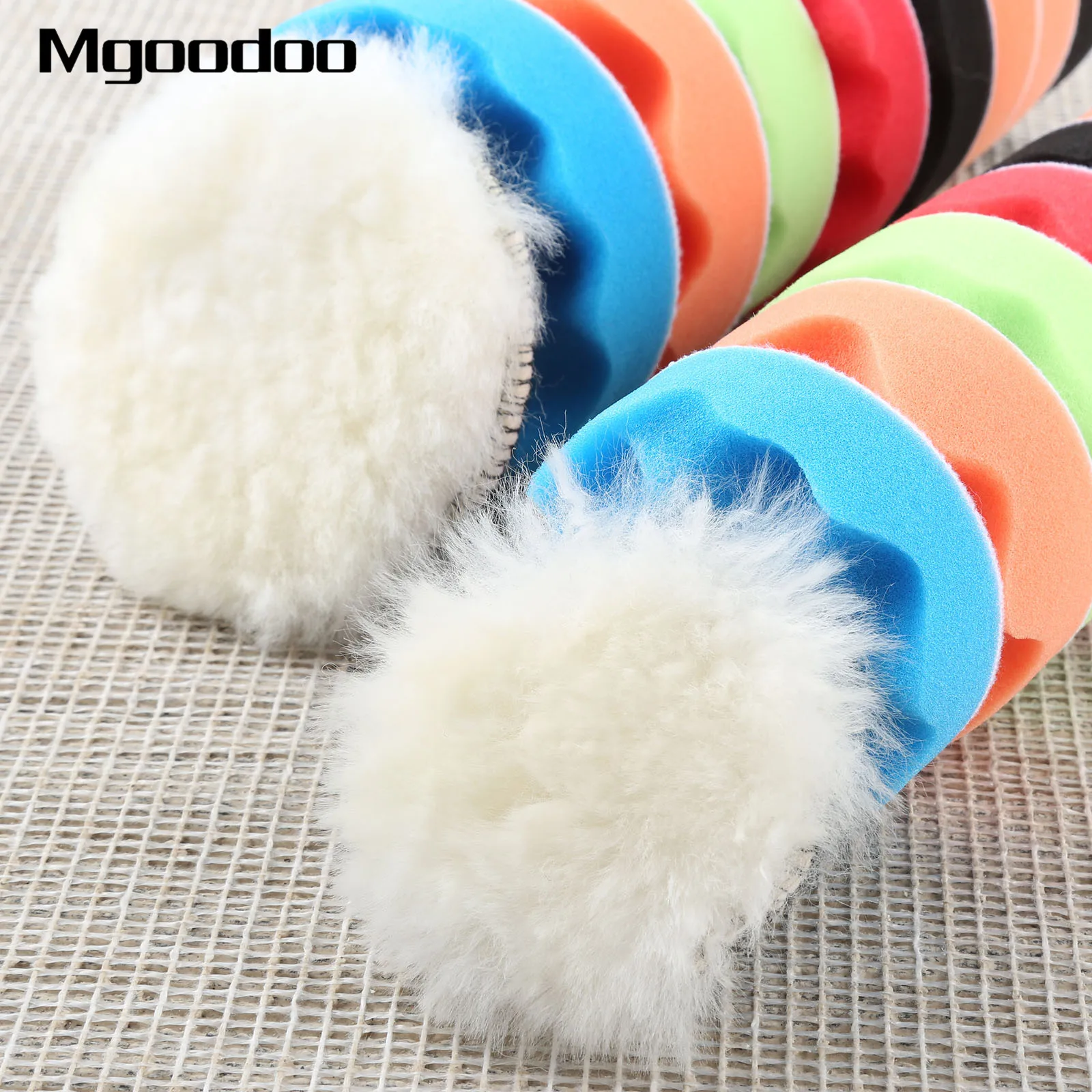 12Pcs 3/4inch Car Sponge Polishing Waxing Buffing Pads Kit M14 Drill Adapter Auto Detailing Car Wash Polishing Wheel Car Cleanin image 6