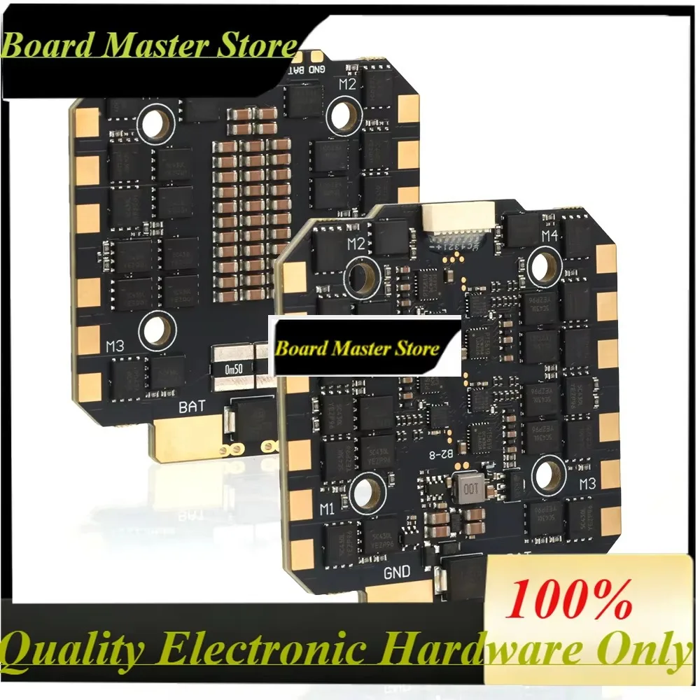 BoMasMUangel 80A 4in1 ESC BLHeli_S DShot600 6-8S LiPo 30.5mm Mount For 7