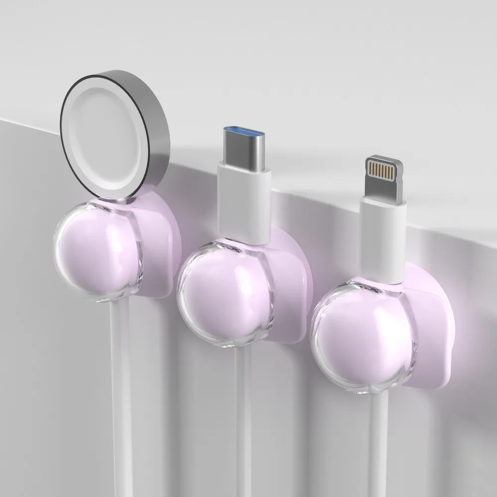 

Multifunctional Hat Shaped Charging Cable Clip for Office Desk Power Cord Organizer Made of Durable Plastic