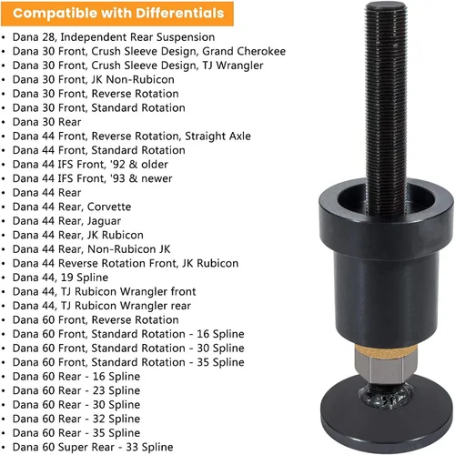 Imagen 2 del producto Herramienta de instalación de sello lateral del eje interior Dana 30/44/60 diferenciales delanteras para Jeep Dodge Chevrolet VolvoGMC International Mercury