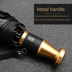 Luxury Germany Full-automatic Umbrella Men's Folding Car Sun Umbrella Windproof UV Large Men Business Regenschirm Gift Box SY237
