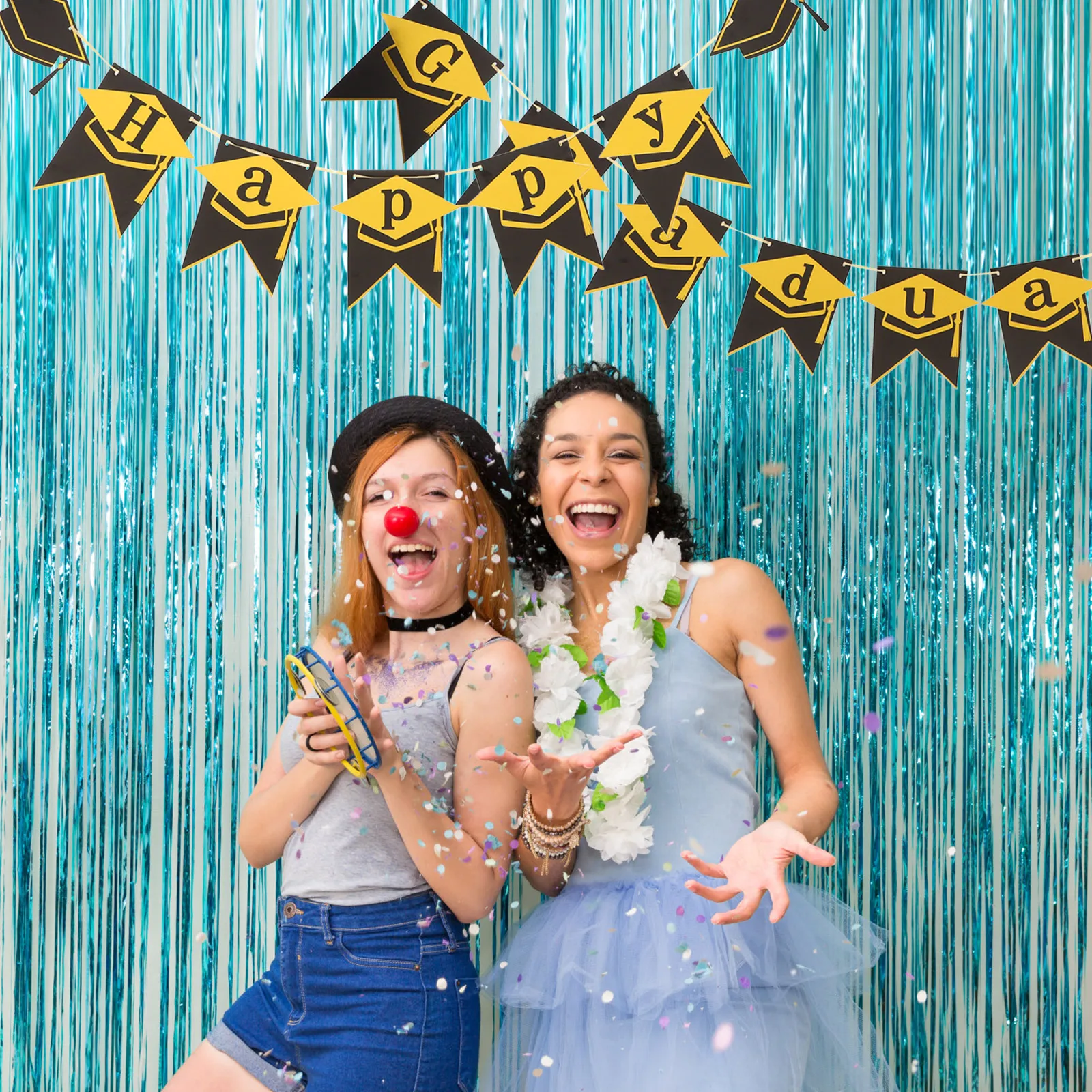 

Graduation Banner Decorative Hanging Wall Banners Party Photo Prop Background Decor Graduation Scene Layout Decorations