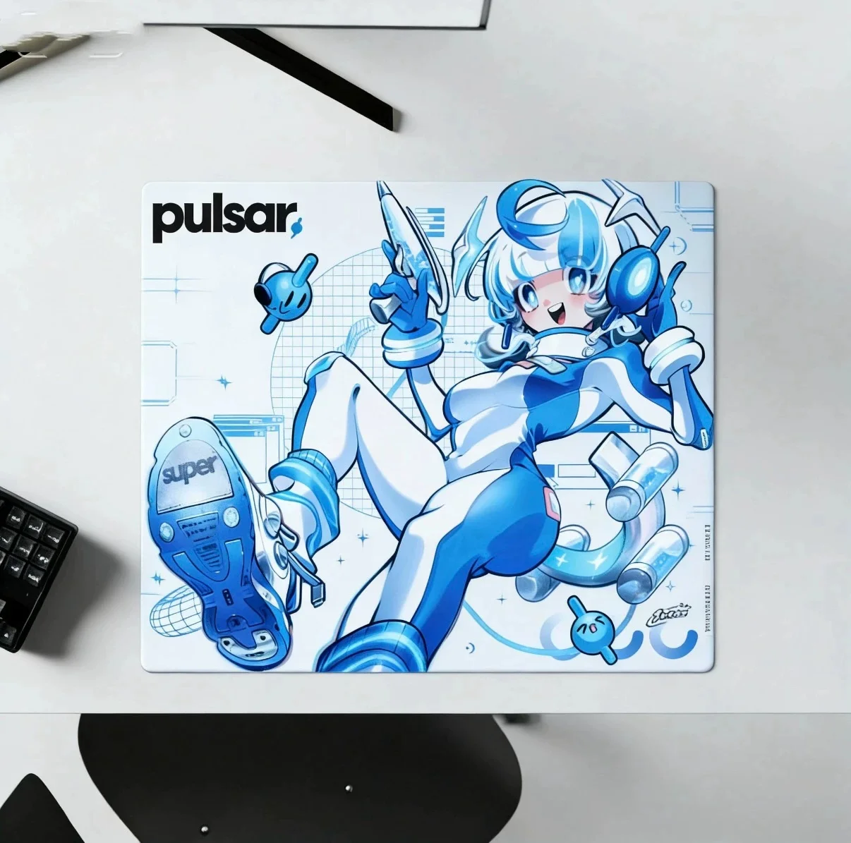 PAN Esports Pulsar By ARTIST Glass Gaming Mousepad  FPS Both Speed And Smoothness Mouse Pad For TTK APEX CSGO PC Accessories