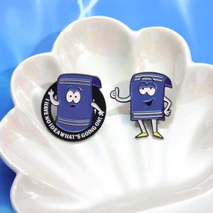 Anime Park Magic Towel Enamel Pin Komedi Kartun Fantastis Lucu Logam Bros Kerah Lencana Pakaian Perhiasan Hadiah untuk Teman 10 pin makanan penjualan terbaik - №
