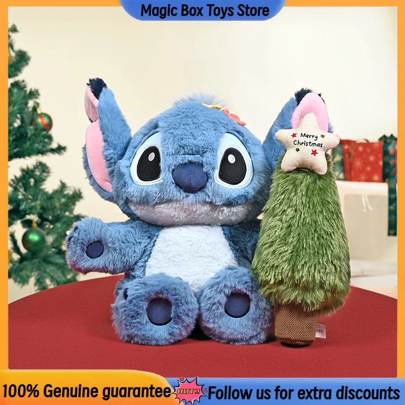 

Натуральная плюшевая фигурка Potdemiel Stitch, игрушки для кукол 35 см, Kawaii, аниме, стежка, экшн-фигурка, кукла, плюшевый брелок, рождественский подарок