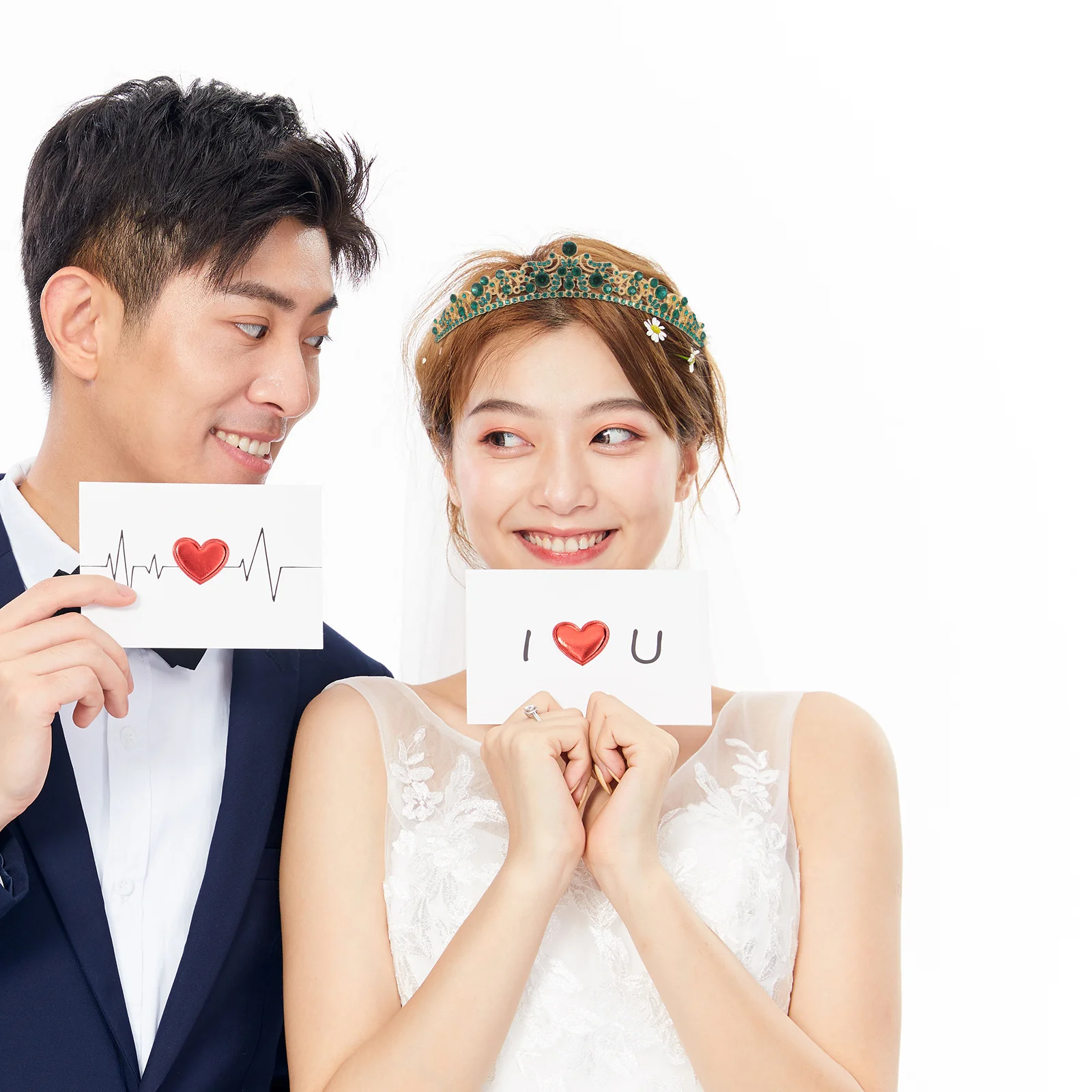 

Wedding Crown For Bride Rhinestone Bridal Headband Green Stone Elegant Formal Hair Accessory Party Headdress Wedding