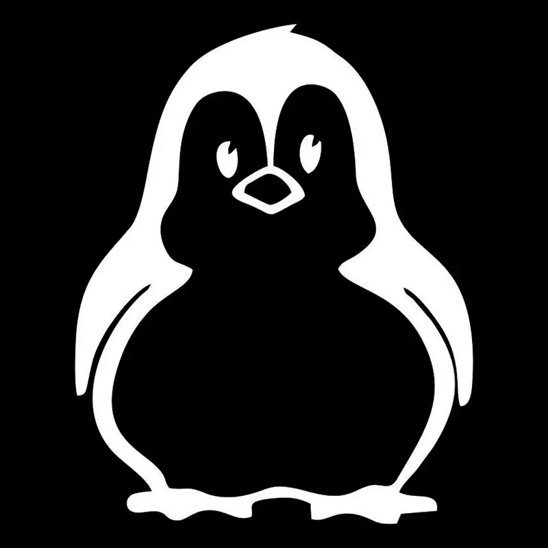 Car Stickers Cute Penguin Vinyl Decals Car Motorcycle Bumper Body Rear Window Decorative Decals,15CM*12CM