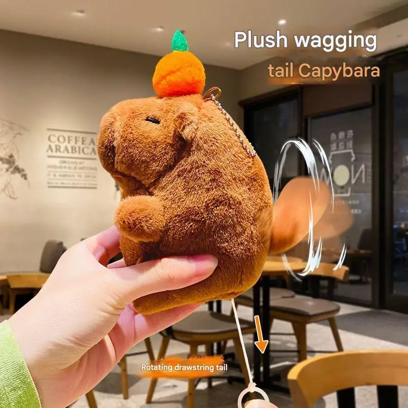 

Capybara Keychain Plush Stuffed Animal Toy with Accessories Birthday Party Favors Gift for Kids Cute Capybara Pendant Keychain