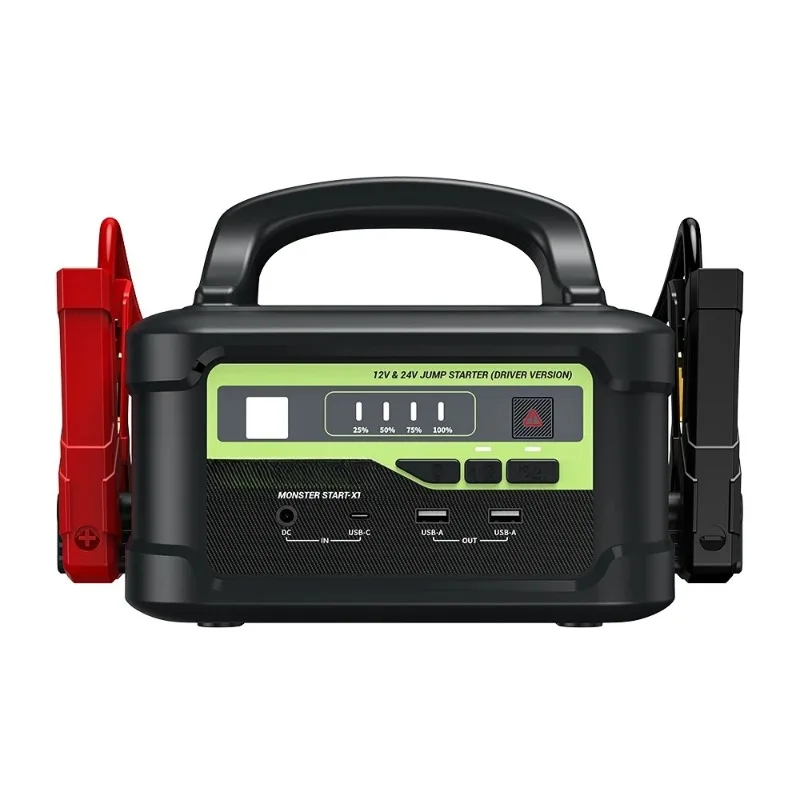 Multifunctional 12V/24V Diesel Car Emergency Jump Starter X1 Heavy Duty Portable