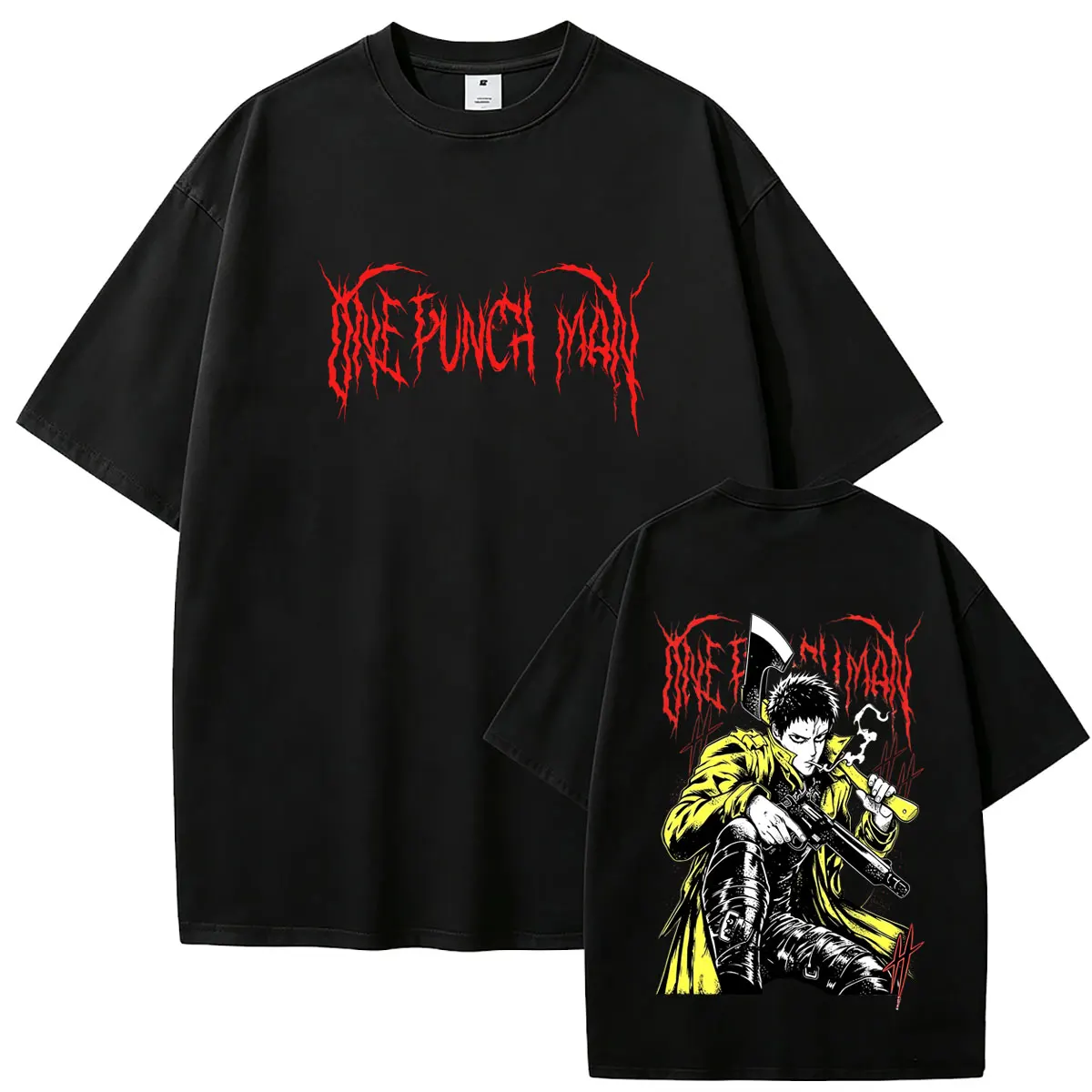 Japanese Anime One Punch Man T-shirt Manga Zombieman Graphic T Shirts Men Women Fashion Casual Oversized Crewneck Tshirt Tops