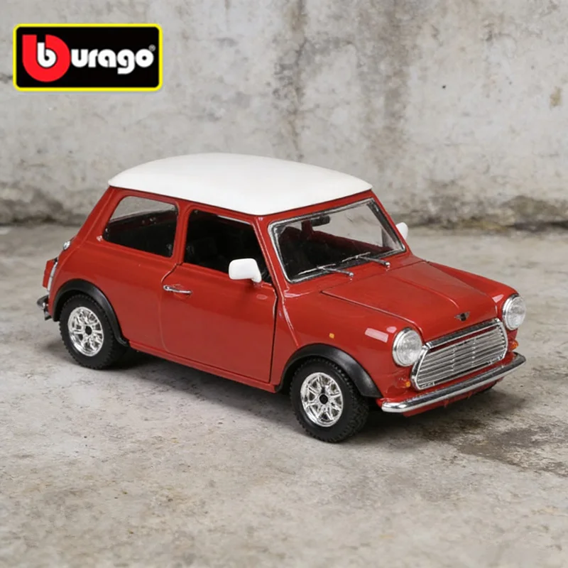 

WELLY 1:24 Mini Cooper 1969 Alloy Car Model Diecasts Metal Classic Retro Vehicles Car Model High Simulation Collection Kids Gift