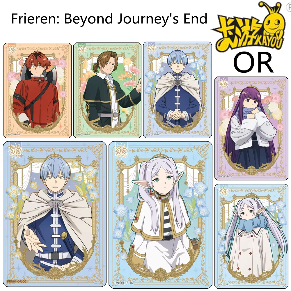

Конец Frieren Beyond Journey's End или Fern Stark Sein Himmel, тиснение фольги, коллекционная карта с блестками, праздничные подарки