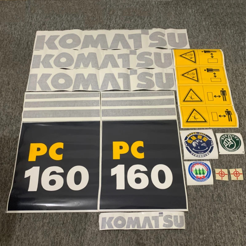 Excavator Parts Custom Stickers For Komatsu Stickers PC130-7 PC160-7 PC200-7 PC240-7 PC270-7 PC360-7