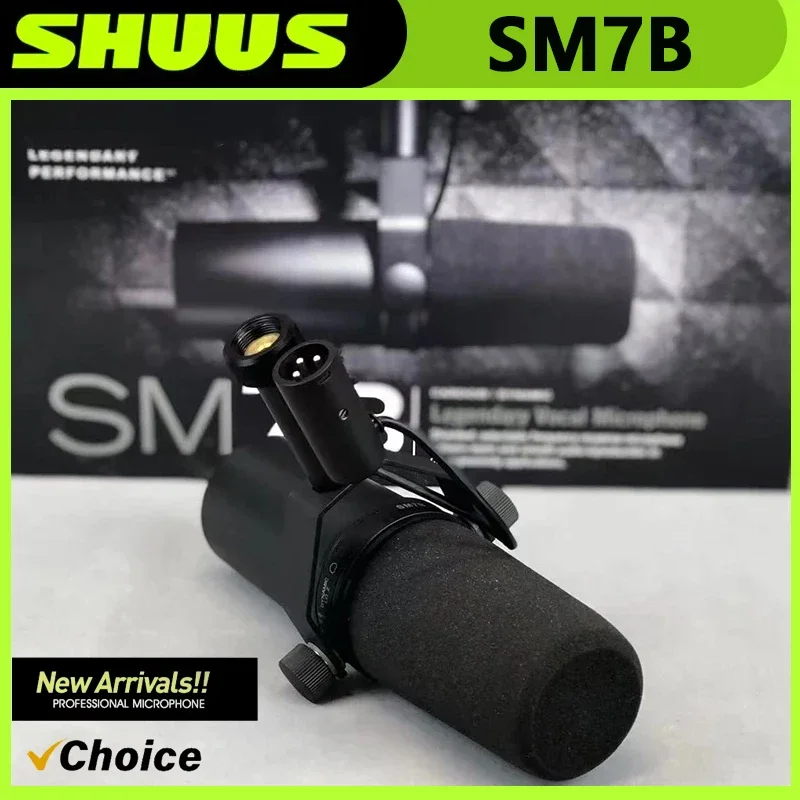 

Высококачественный динамический вокальный микрофон SM7B с настраиваемой частотной характеристикой и встроенным предусилителем для подкастинга, записи и вещания