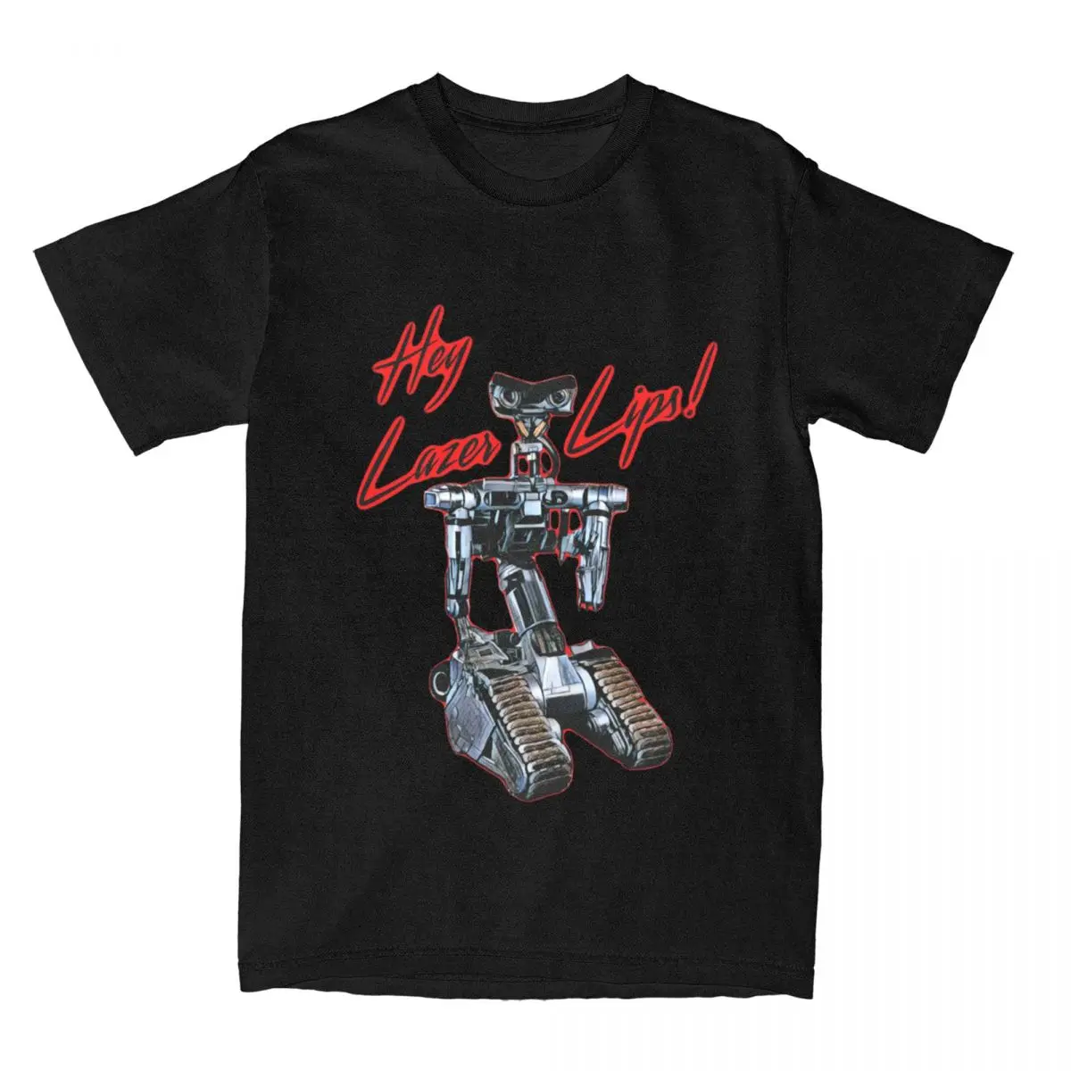 Short Circuit Men Women T Shirt Johnny 5 80s Retro Robot Movies Tee Shirt Short Sleeve T-Shirt 100% Cotton Gift Idea Tops