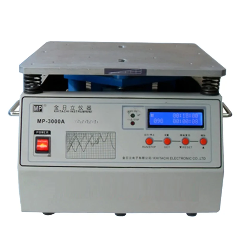 Banco de prueba de vibración MP-3000A, probador de vibración estéreo, frecuencia de potencia, máquina de mesa de vibración Vertical, 220V, 1 ud.