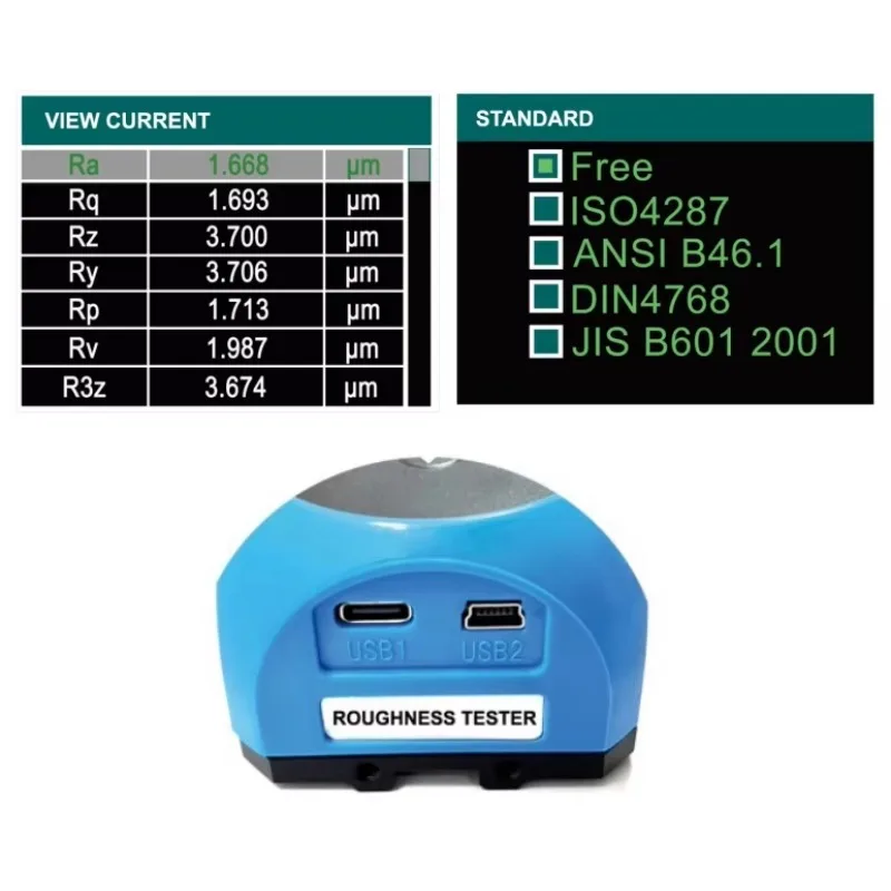 

【2026】KR220A Surface Roughness Tester Roughness Gauge Compatible with ISO, DIN, ANSI, JIS National Standards