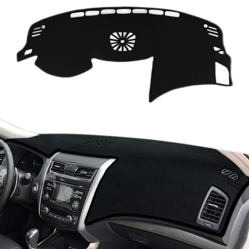 For Nissan Altima 2013-2018 Car Dashboard Cover Sunshade Non-Slip Matte Black Central Control Panel Protector