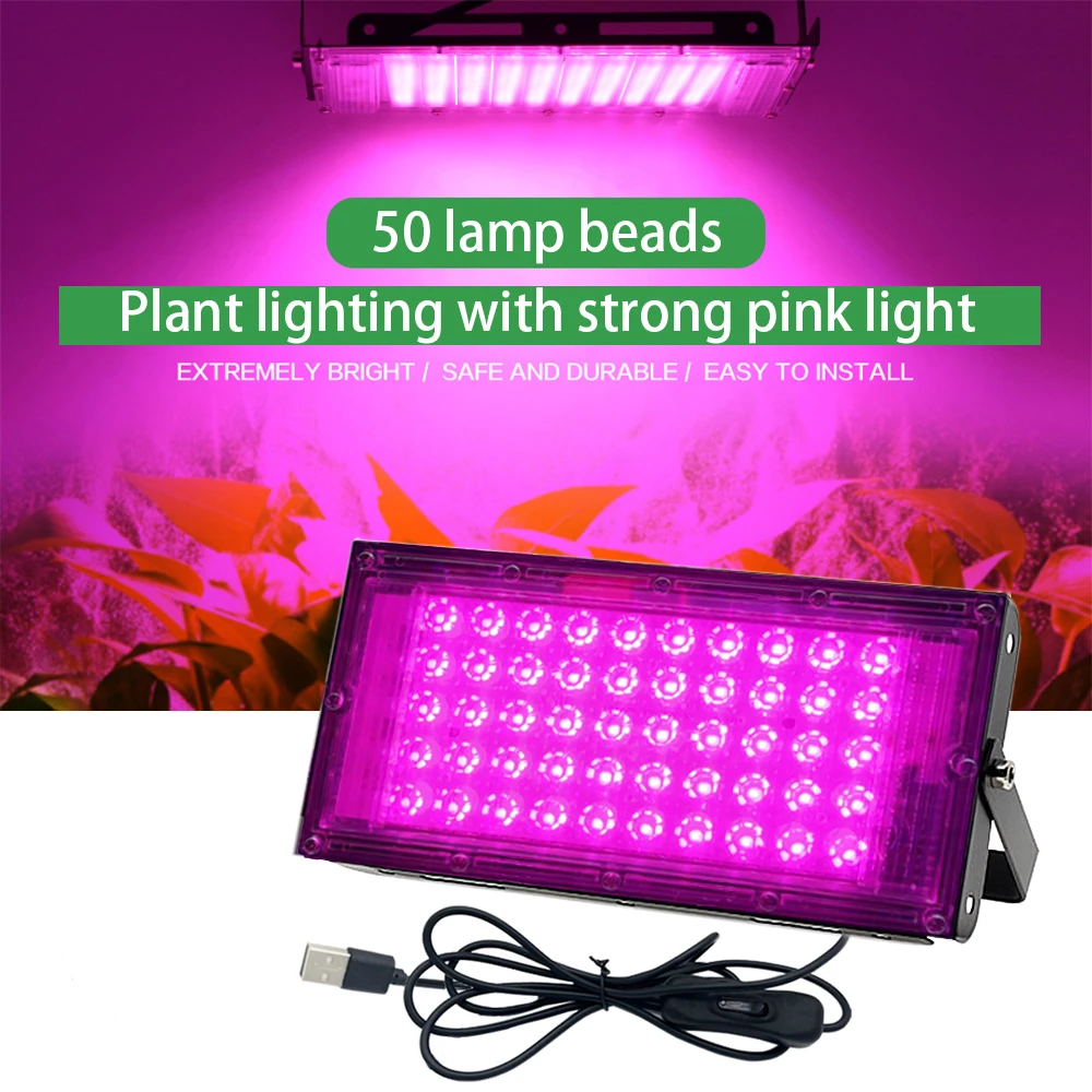 USB switch Led Grow Light Plant Hydroponic Lamp LED Full Spectrum For Greenhouse Seeds Flower Hydroponic Plant Growth Lighting