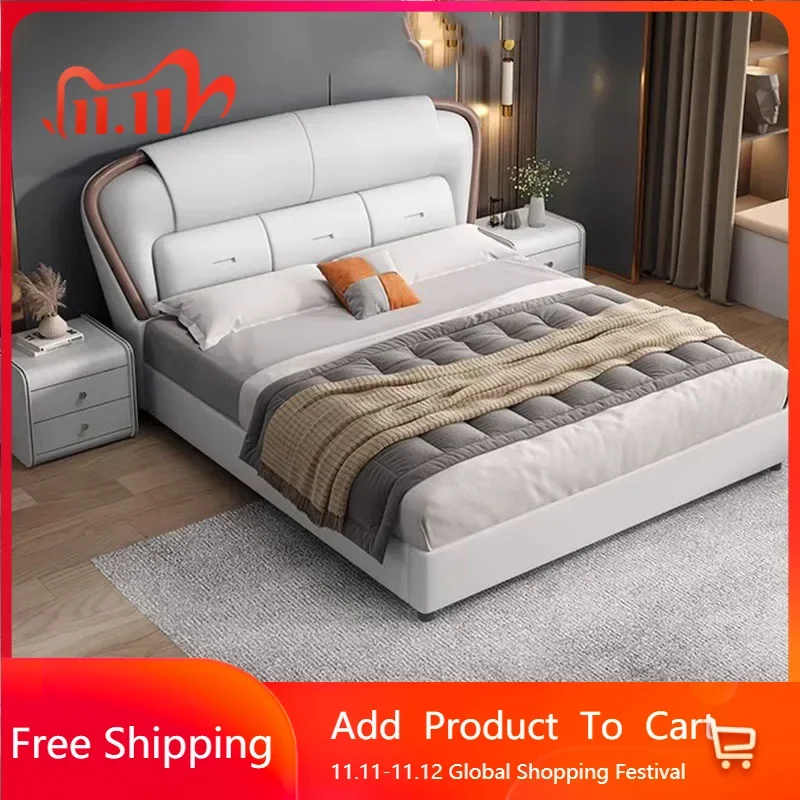 

Роскошный каркас кровати Coffee Master King Size, элитная современная модульная двуспальная кровать, белый каркас, кабинет, сон, мебель для отеля Muebles