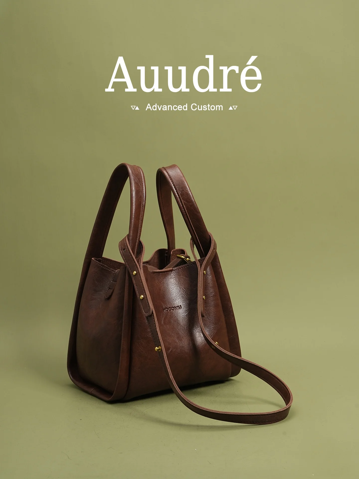 

Auudre High Quali Vintage Handheld Buet Bag Women's Faionable Versatile Crossbody Bag for Autumn Winter PU Leather