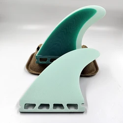 UPSURF-FUTURE Quille G5 Twin Fins Surfboard Fins, Noyau en fibre de verre haute performance, Surf Fins Quilhas Single Tabs, M Twin Fin Set