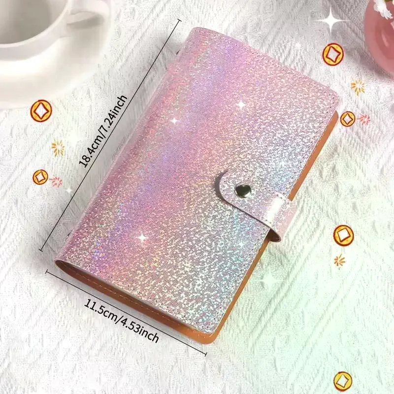 Portable Budget Planner Binder Soft Leather Cash Envelope Wallet A6 Binder Pockets Money Organizer For Budgeting view 5