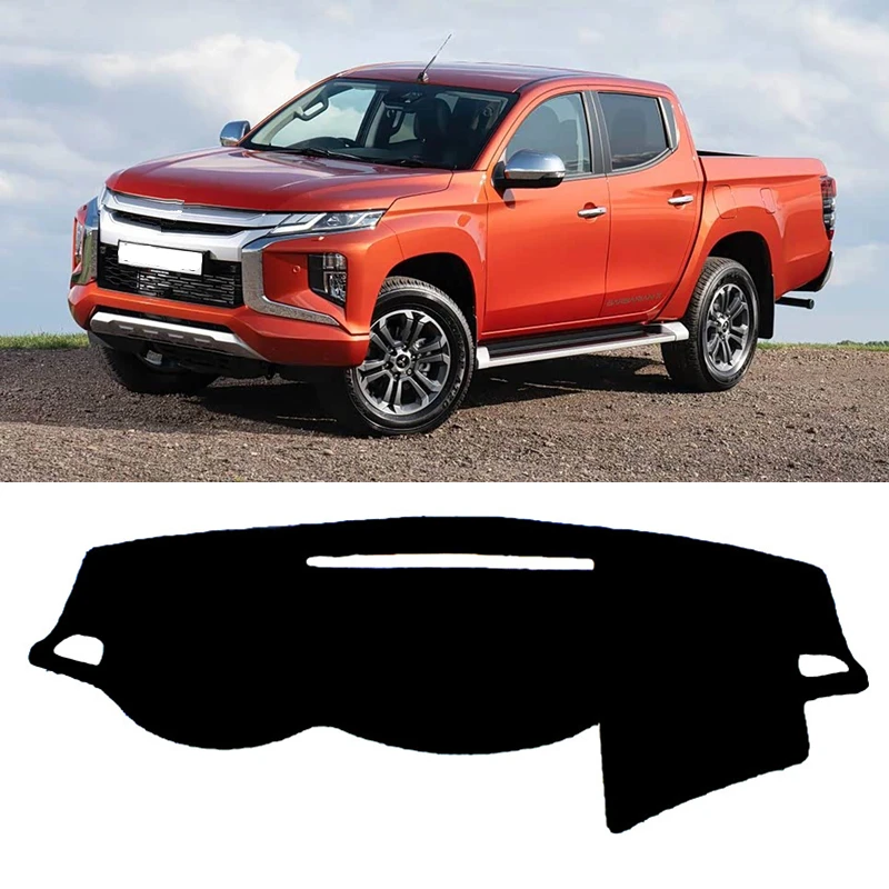 Car Dashboard Cover Mat Anti-UV Dash SunShade Protect Carpet For Mitsubishi Triton L200 MQ MR GLX+ GLS GLR 2016-2020 Accessories
