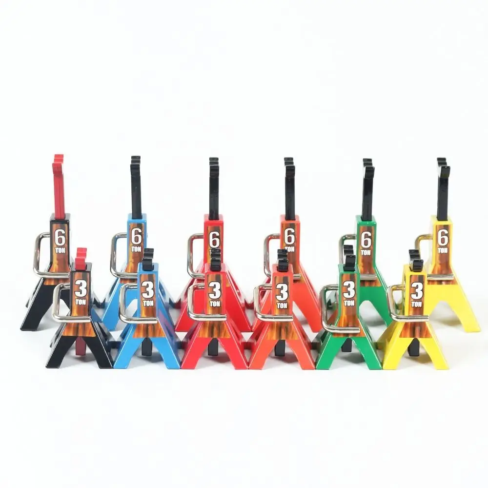Soportes Metálicos para Modelos de Coches, Altura Ajustable, Herramienta Decorativa, Soportes de Simulación para Elevación, Par de Soportes para Cambio de Neumáticos de Camión