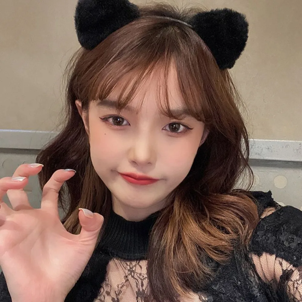 Christmas Plush Bunny Cat Fox Ears Headband Hair Clips Claw Clips Cute Animal Ears Hair Accessories for Women Party Cosplay