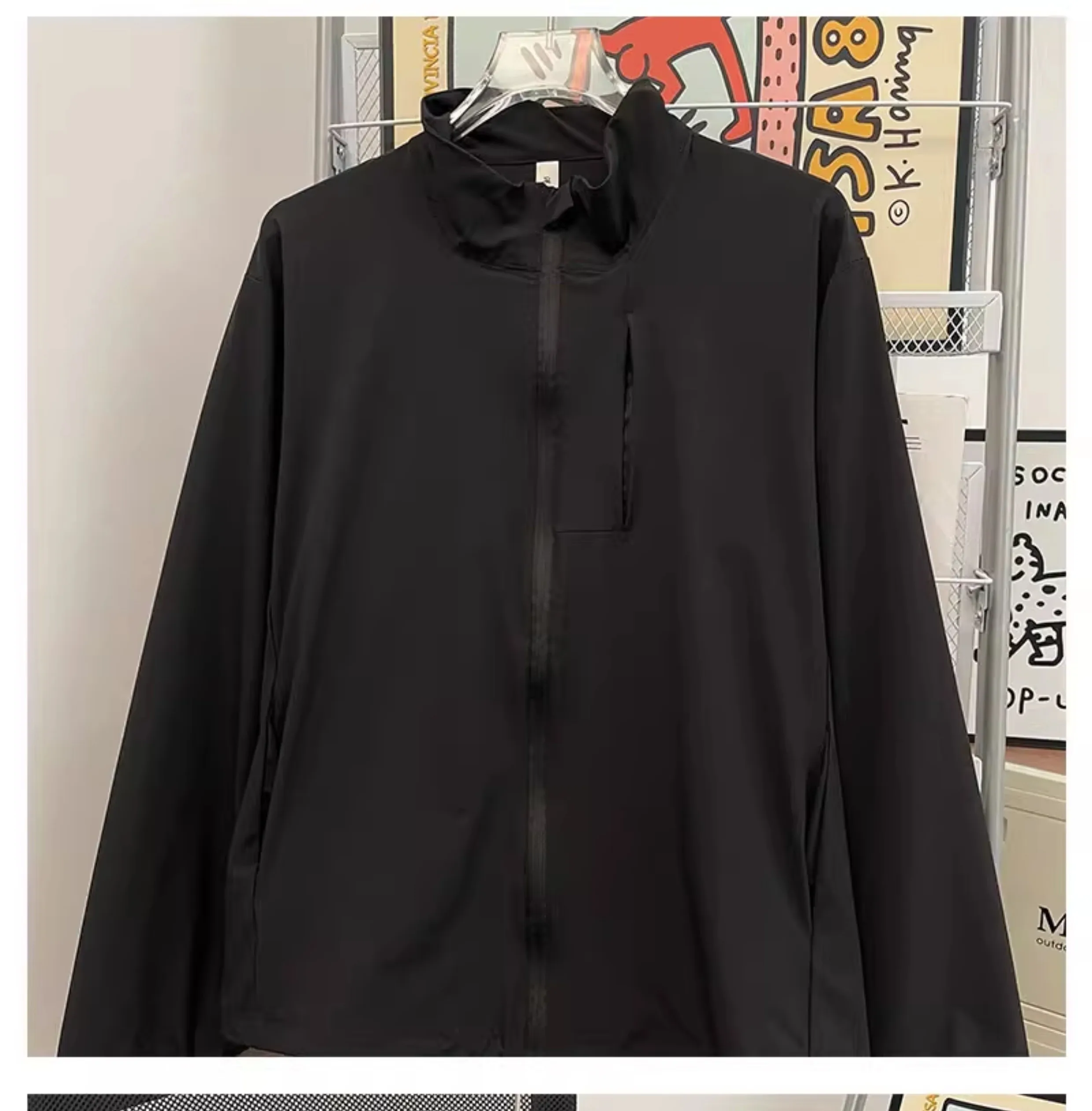 

Тренч с капюшоном из жатого хлопка, оверсайз, повседневный, в японском стиле, с простой текстурой, бежевый, натуральный, комфортный, в уличном стиле, молодежный