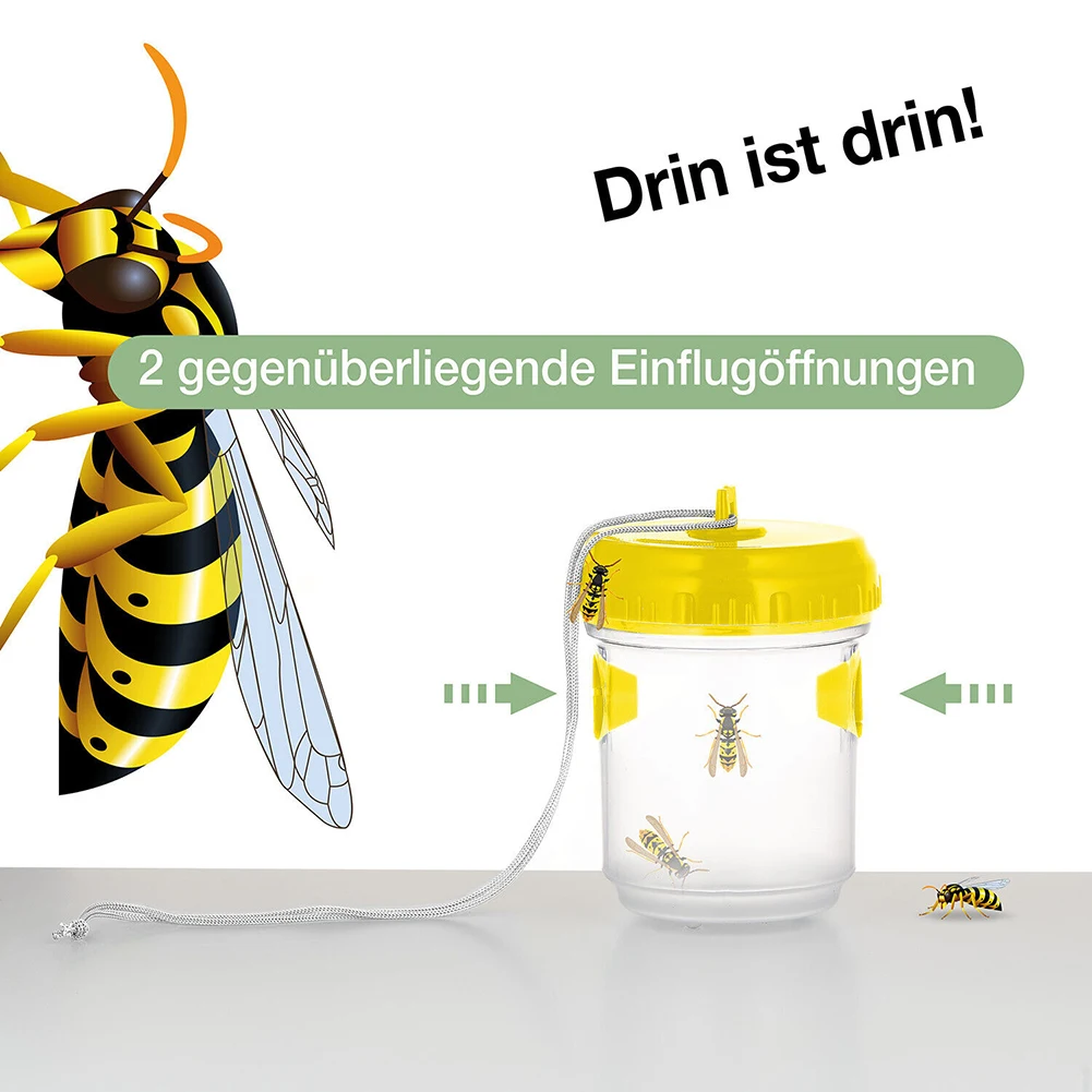 

Lure Wasp Traps 3pcs/set Against Bees Hornets Attractant Defense Hanging Insect Plastic Protection Transparent