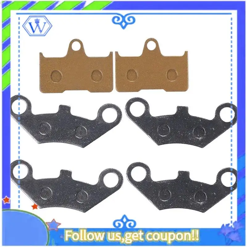 

M46K-6 Piece Front Rear Brake Pads Replace As Shown Metal For Cfmoto CF500 500Cc CF600 600Cc X5 X6 X8 U5 ATV UTV