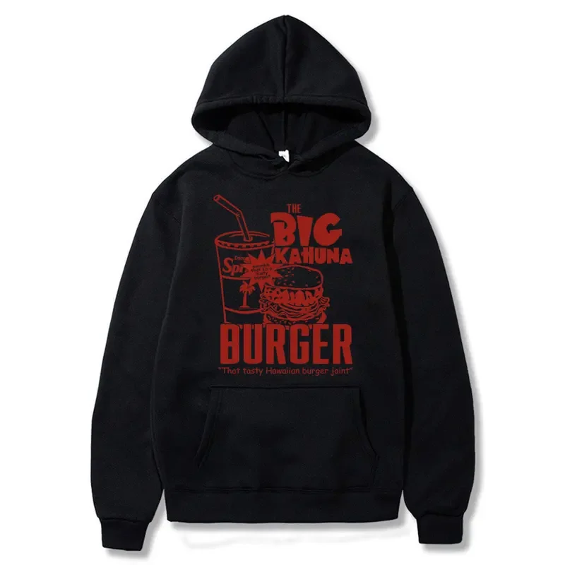 Famous Director Quentin Tarantino Movie Pulp Fiction Hoodie The Big Kahuna Burger That Tasty Hawaiian Burger Joint Print Hoodies