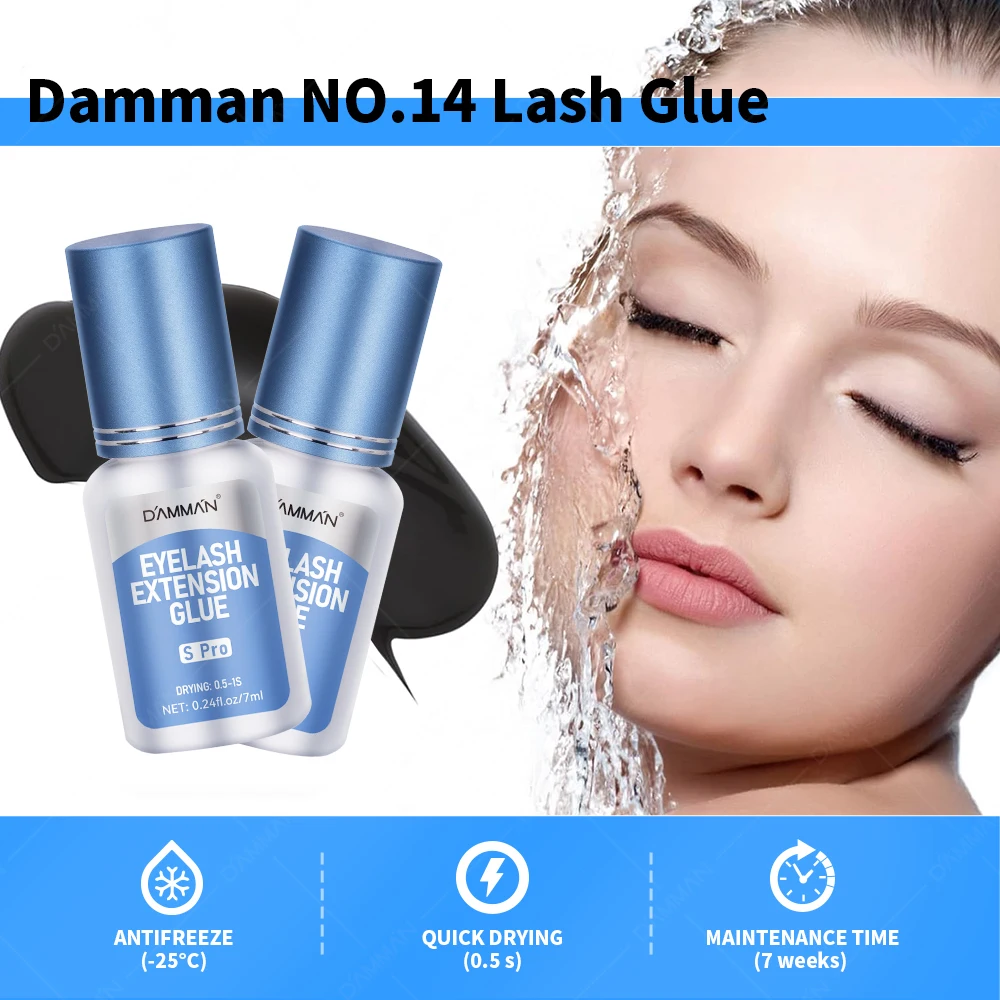 

Damman Eyelash Extension Glue S Pro Eyelash Glue Fast Drying 0.5-1s Professional Lashes Adhesive Glue For Salon Beauty Makeup