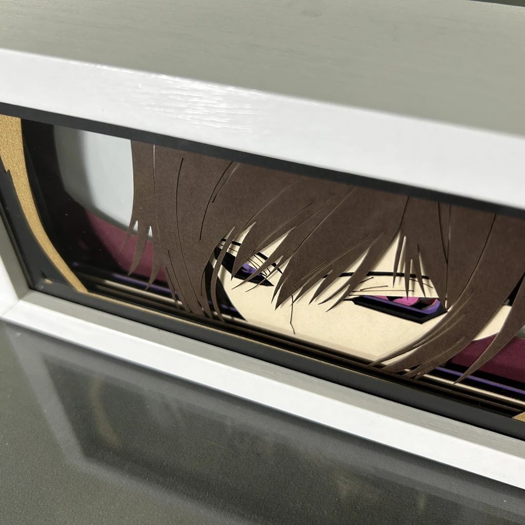 Световой короб Code Geass Paper Cut Lelouch Lamperouge Lightbox для декора спальни, настольный короб для теней, детский подарок на день рождения, аниме, настольные лампы