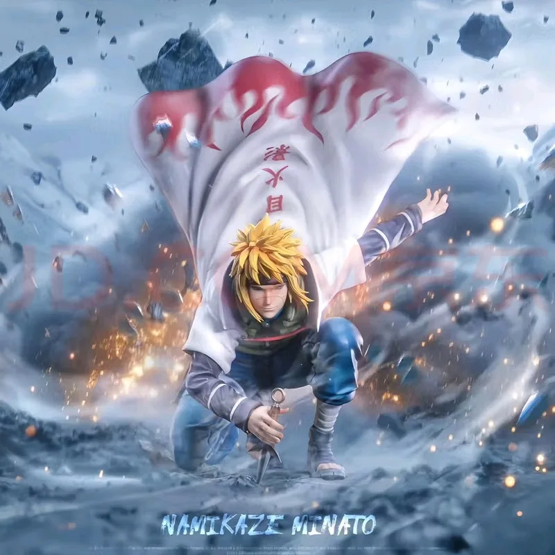 

22cm New NARUTO Anime Figure Namikaze Minato Peripherals Model Replaceable Header Statue Desktop Ornaments Birthday Gifts Toys