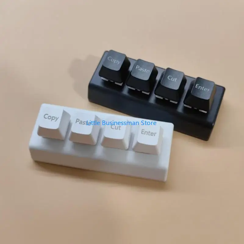 Fast Response 4 USB Corded Programmable Keyboard for Quick Input in Urgent Tasks and Competitive Gaming M76A