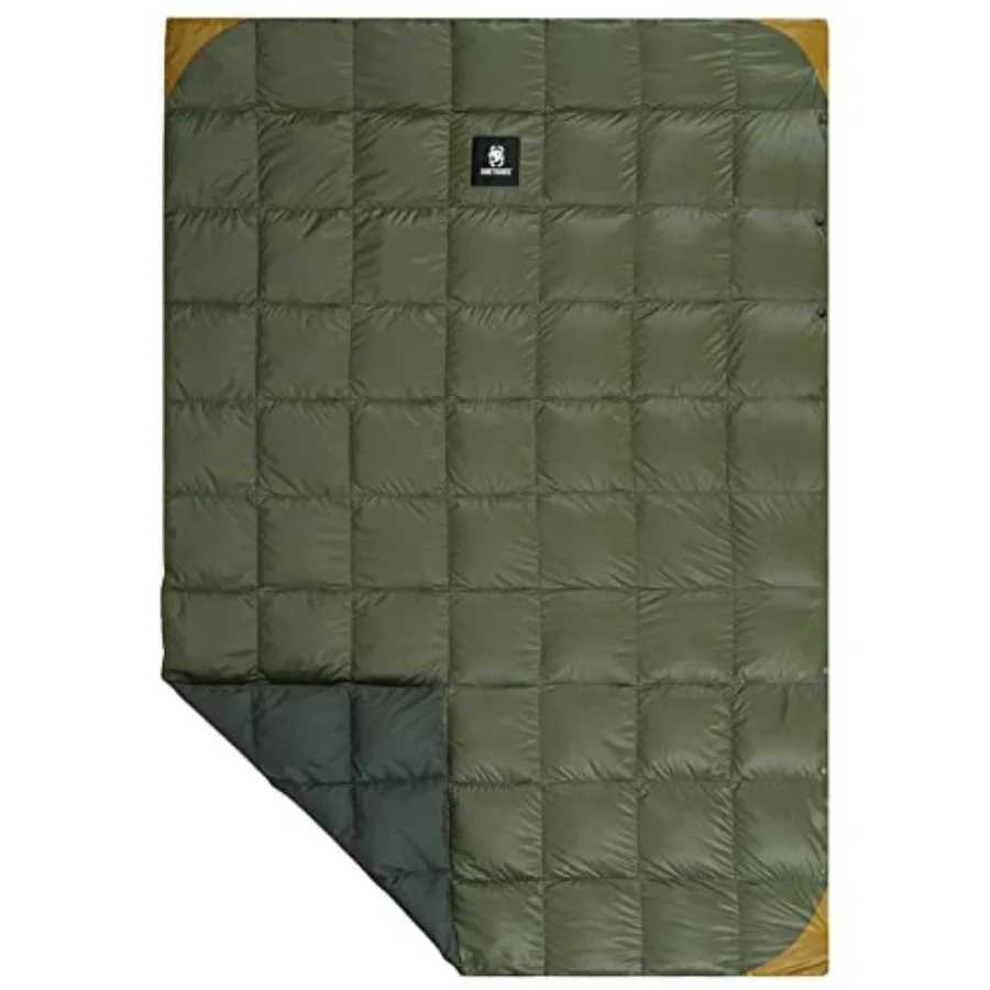 

Down Camping Blanket for Cold Weather Backpacking, Hiking, Stadium, Gardening, Beach Picnic Warm, Lightweight, Packable, Puffy