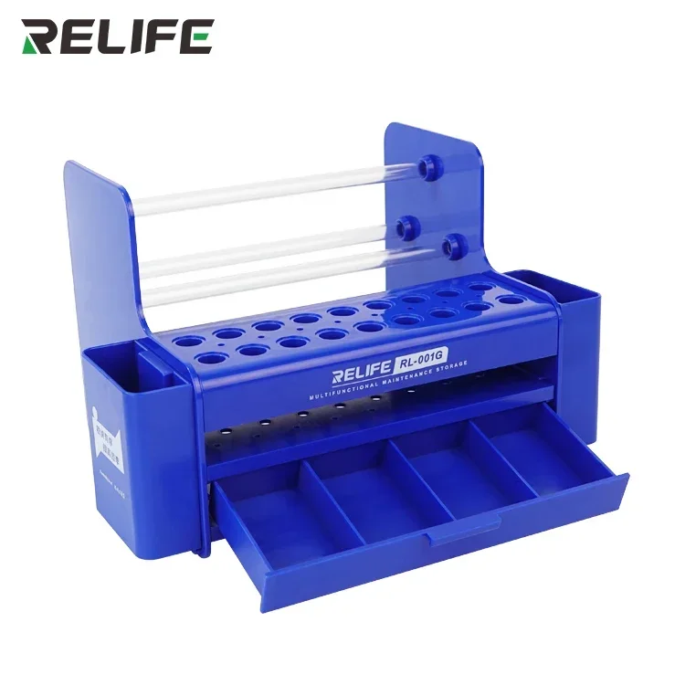 RELIFE RL-001D RL-001G Multifunctional Office Desktop Helper Classification Storage Box Screwdriver Toolbox Phone Repair Tools