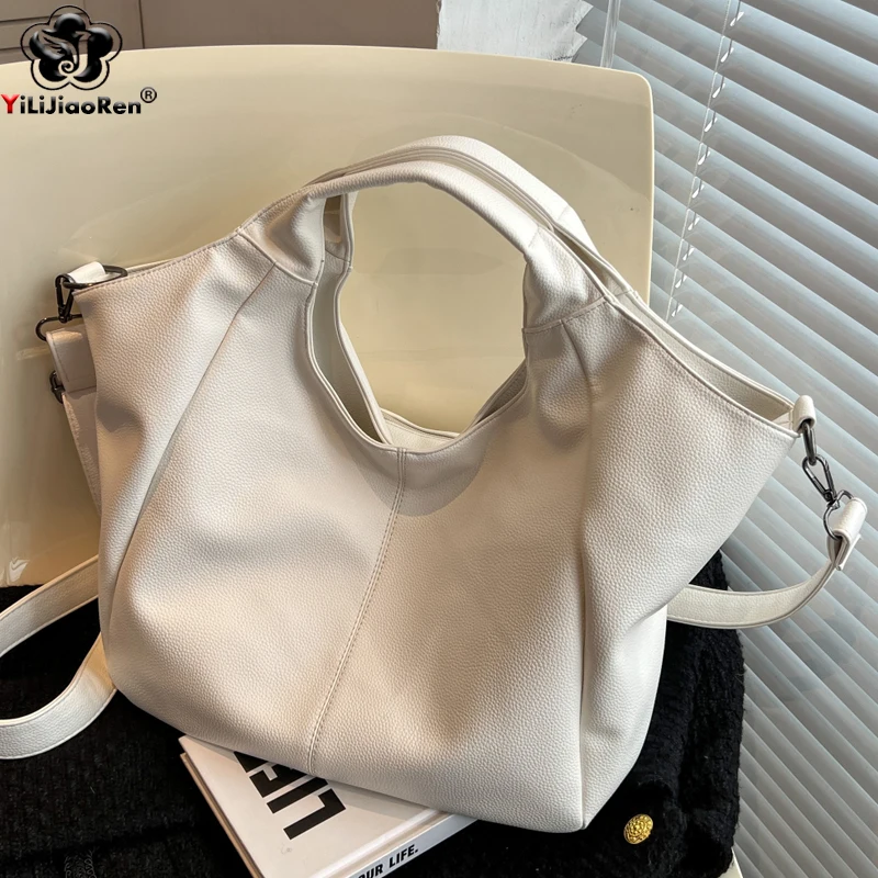 

Fashion Handbags for Women Luxury Tote High Quality Soft Pu Leather Crossbody Bag Female Large Capacity Travel Shopper Handbag