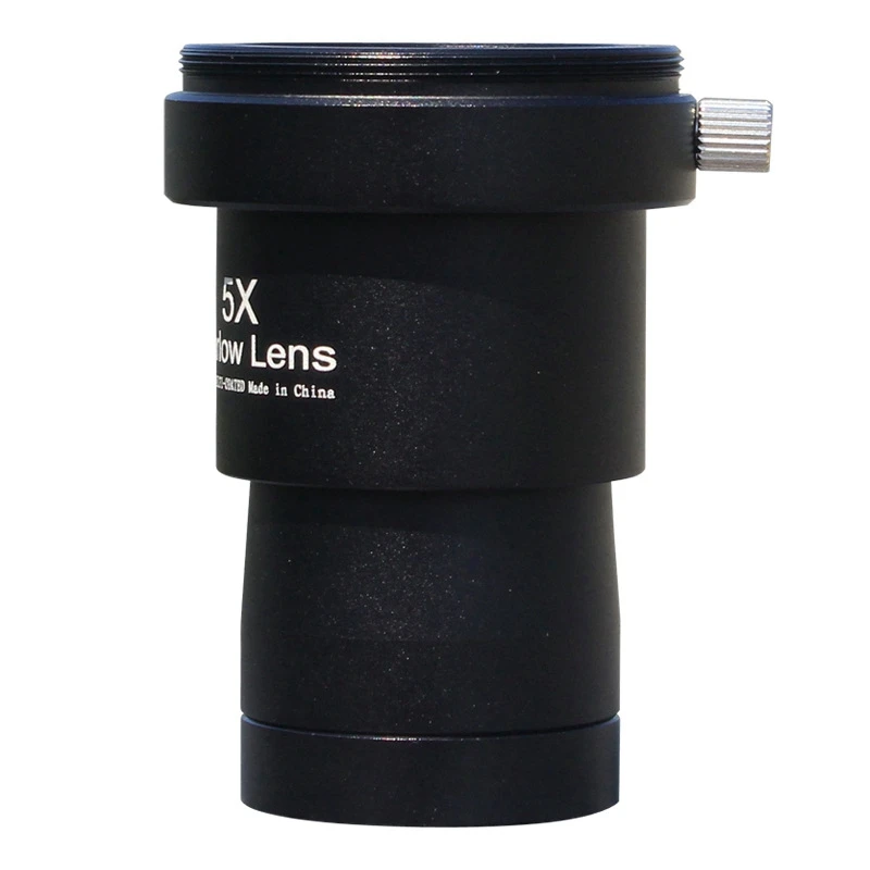 1.25 Inches 5X Barlow Lens Fully Metal Green Film With M42 Thread For Standard Telescope Eyepiece Astronomy