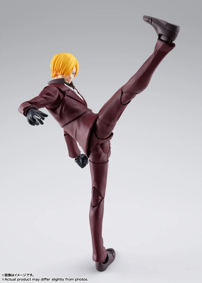 Bandai-figura de acción de ONE PIECE Sanji, modelo Original de Anime, S.H.Figuarts, T S.H.F Toy Boy, muñeco coleccionable