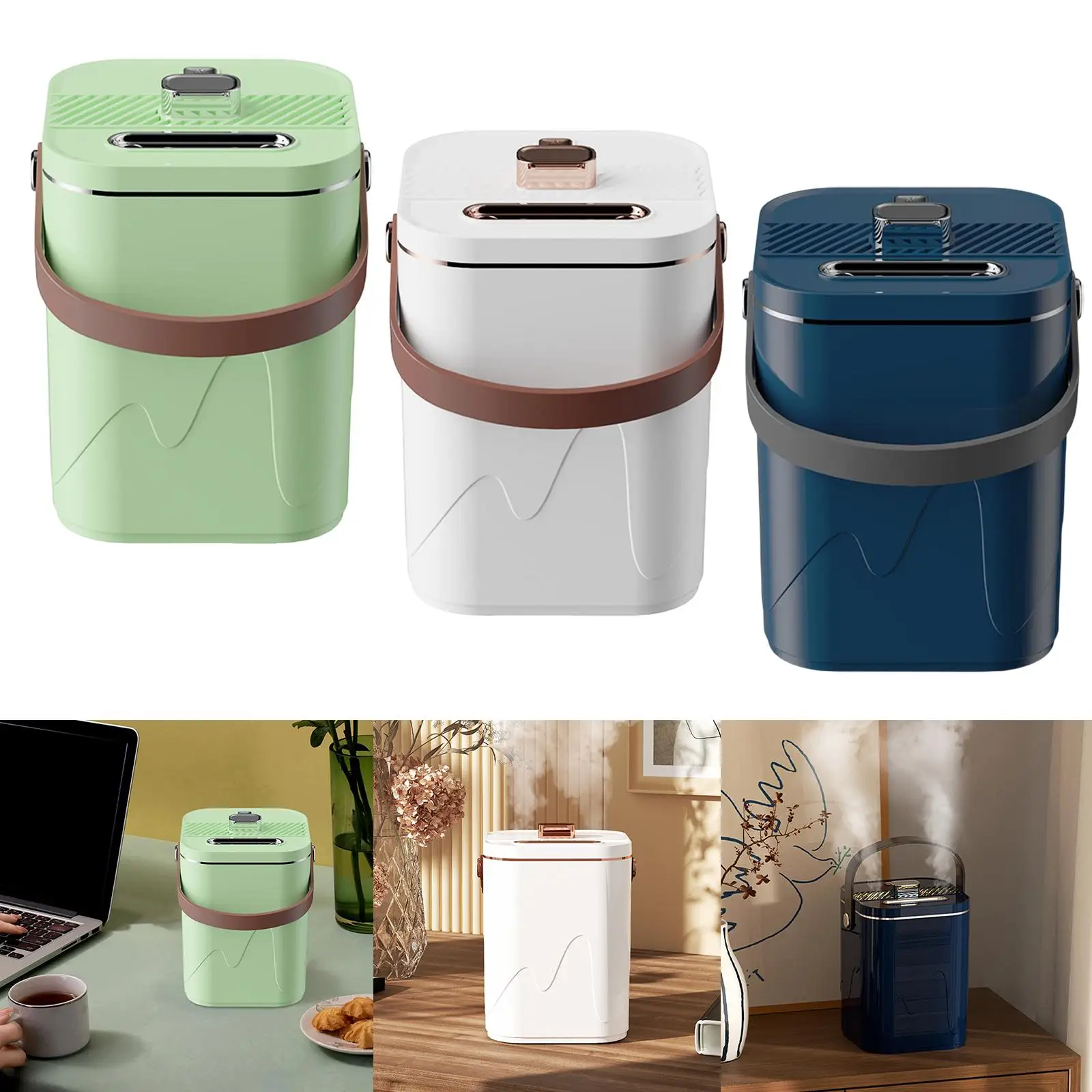 Reizen Draagbare Luchtbevochtiger USB Oplaadbaar met Nachtverlichting Auto Shut