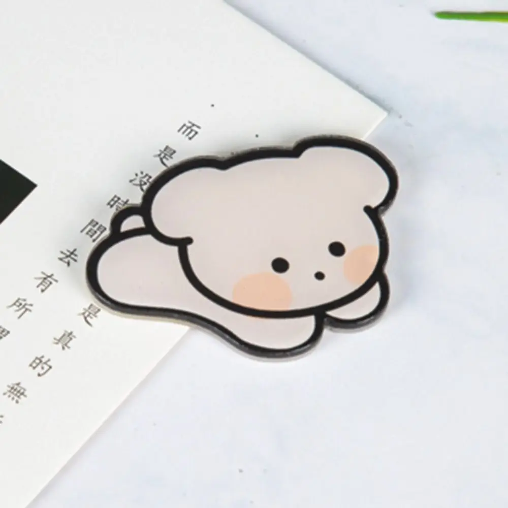 アクリル製犬ピンバッジ、クマ、ウサギ、漫画、ウサギブローチ、クリエイティブな漫画動物、クマ、ウサギ、ラペルピン、ギフト