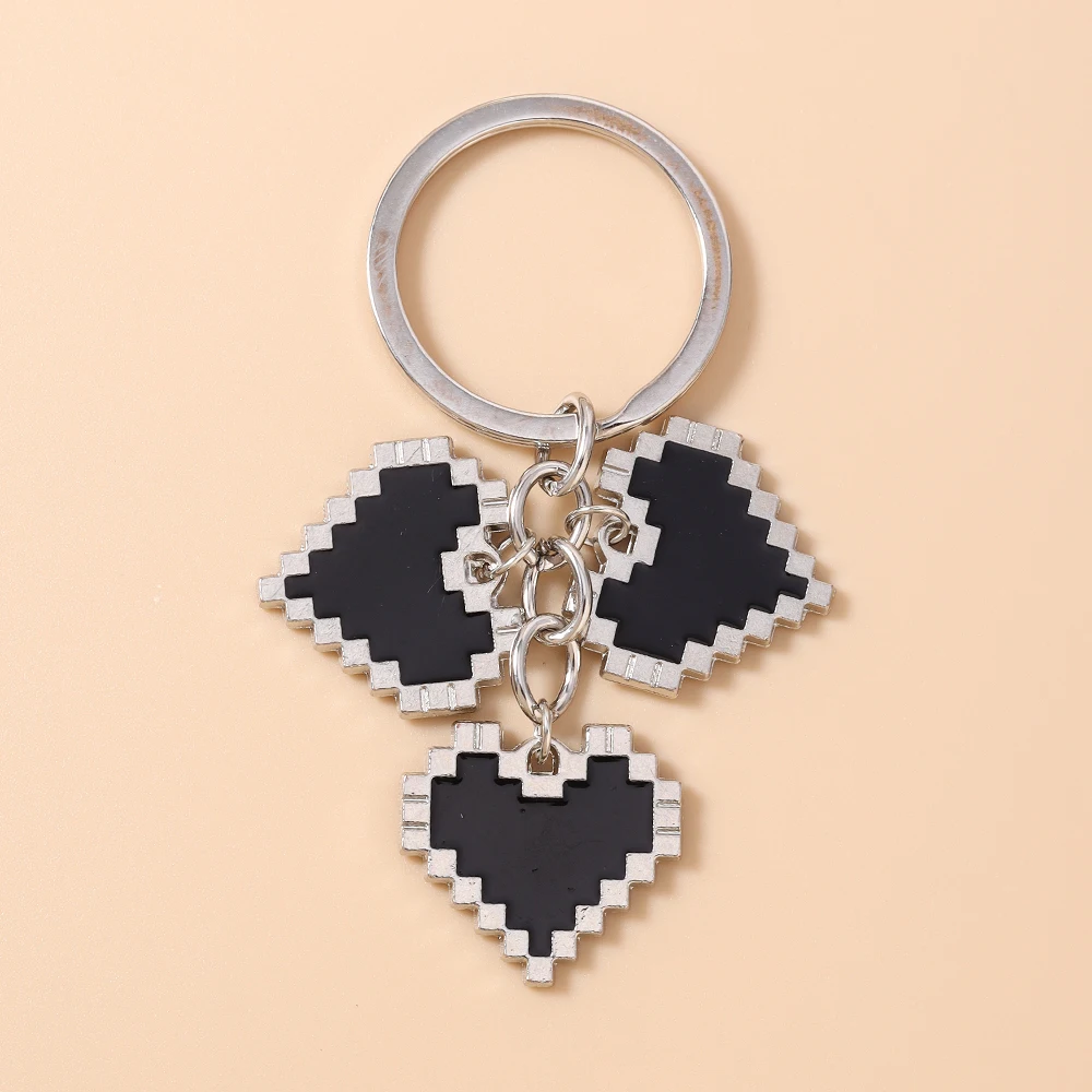 Aihua Fashion Bunte Herz-Schlüsselanhänger für Damen und Herren, Autoschlüssel, Handtaschenanhänger, Schlüsselringe, Accessoires, DIY-Schmuckdekoration – Detail 6