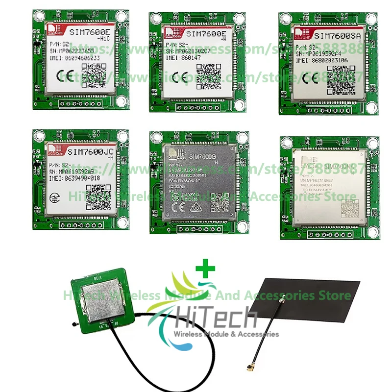 SIMCOM SIM7600G-H SIM7600E-H SIM7600JC-H SIM7600E-H1C SIM7600SA-H SIM7600NA-H LTE 4G Cat4 LCC SMT module/Core board Development