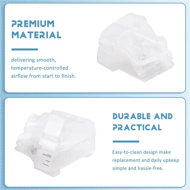 ABZC-S10 Hose& Water Chamber Replacement Kit For Airsense 10 And Aircurve 10- Includes Tubing+ Humidifier Components Bundle